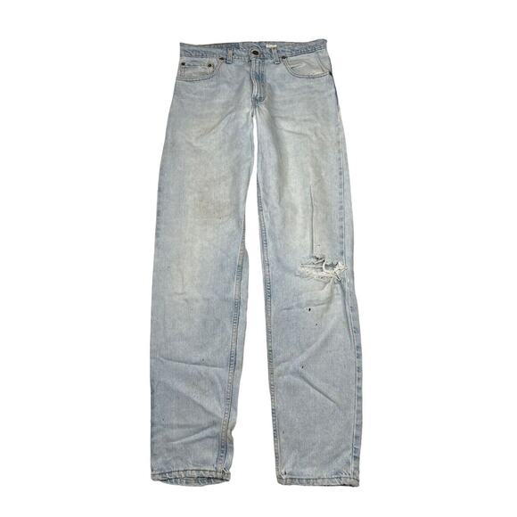 Levi’s VTG 90s 550 Distressed Relaxed Fit Tapered Leg Jeans USA Mens 33x34 - Picture 1 of 10